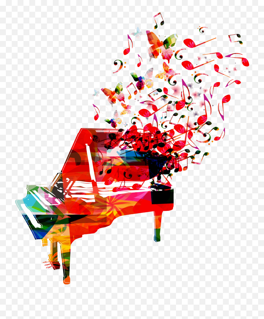 Piano Lessons - Art Creative Music Poster Png,The Grey Icon For Hire On Flute Music Sheet