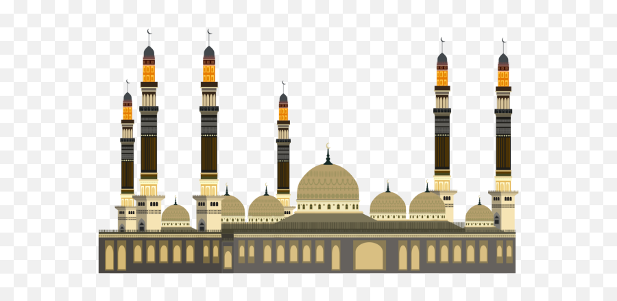 Mosque Clipart Temple - Mosque Free Png,Temple Png