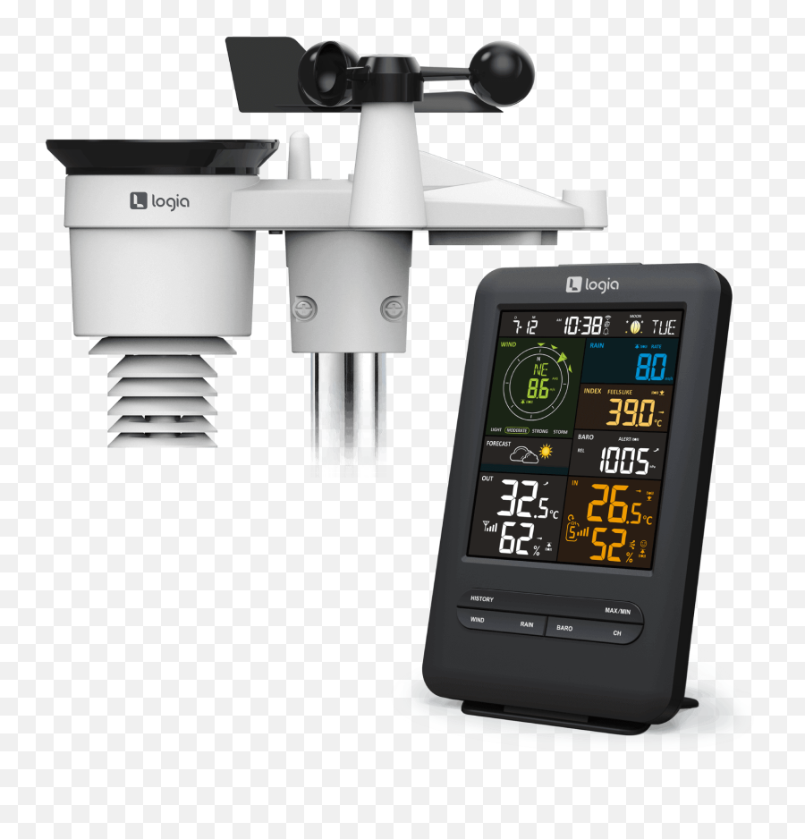 5 - In1 Wireless Weather Station With Wifi And Solar Panel Measuring Instrument Png,Icon 700 Phonic