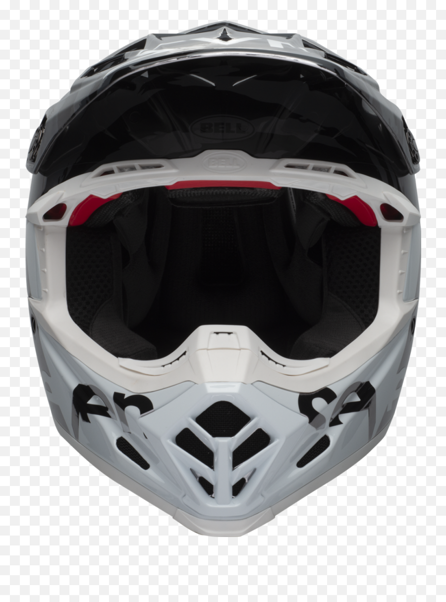 Bell Moto - 9 Carbon Flex Seven Zone Gloss Blackwhitechrome Png,Icon Airflite White