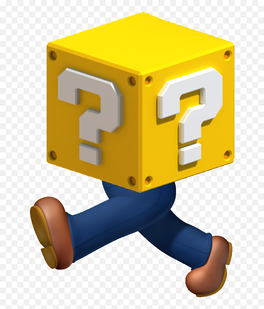 Download Hd Luigi Clipart Coin - Mario Question Block Mario Question Block Png,Luigi Hat Png