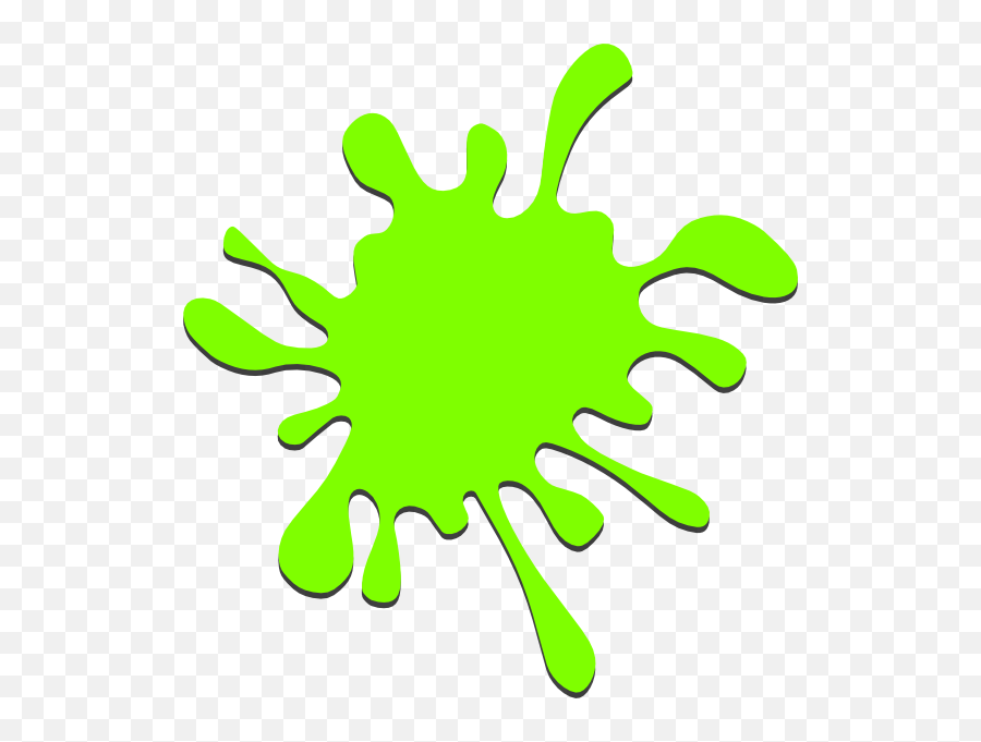 Green Paint Splatter Clip Art - Green Paint Splat Clipart Png,Green Slime Png