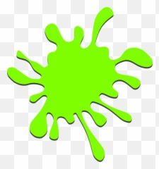 Green Paint Splatter Clip Art - Green Paint Splat Clipart Png,Green Slime Png