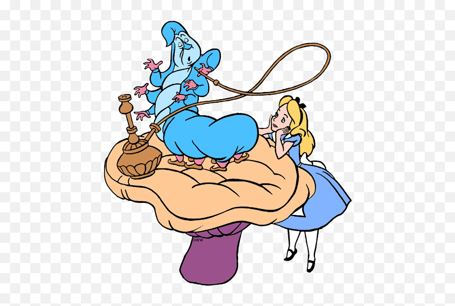Caterpillar From Alice In Wonderland - Alice In Wonderland Coloring Pages Png,Alice In Wonderland Png