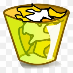 Trashcantrashgarbagescrapyellow - free image from Cartoon Pictures Of Bins png
