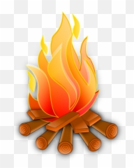 Campfire Vector Png Image - Clipart Bonfire