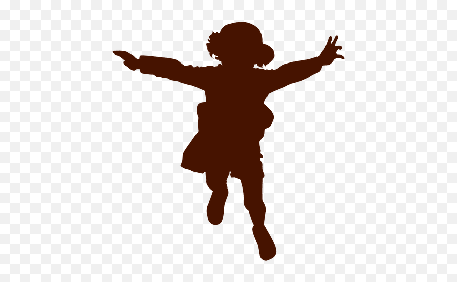 Transparent Png Svg Vector File - Girl Flying Silhouette Png,Little Kid Png