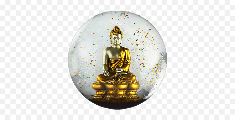 Download Snowglobes - Coolsnowglobes Gold Buddha Snow Globe Snow Globe Png,Gold Globe Png