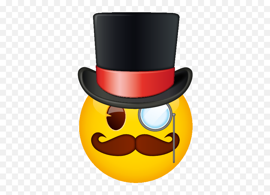 Emoji U2013 The Official Brand Gentleman With Top Hat - Emoji With Top Hat Png,Monacle Png