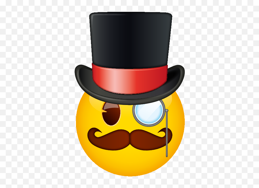 Emoji U13 The Official Brand Gentleman With Top Hat Emoji With Top Hat Png Free Transparent Png Images Pngaaa Com