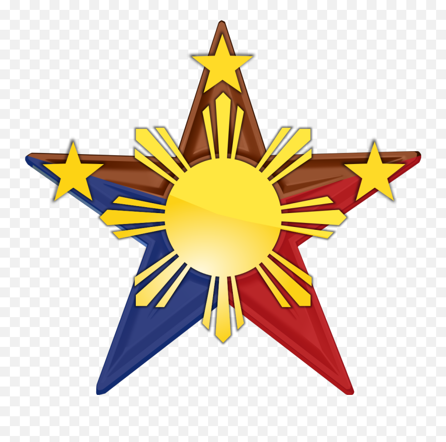Filephilippine Barnstar Hires Vectorsvg - Wikimedia Commons Vector 3 Star And A Sun Png,Stars Vector Png