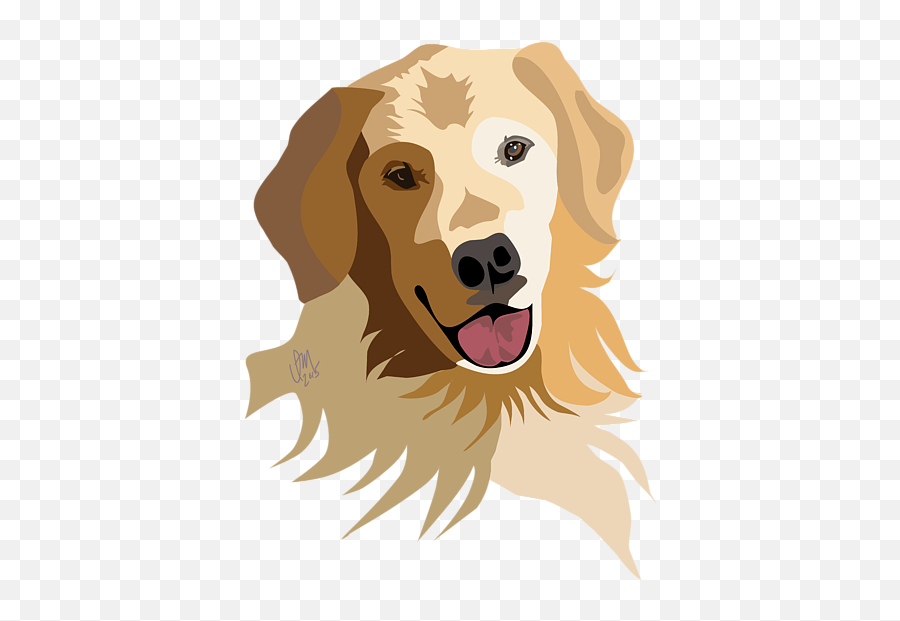 Golden Retriever Throw Pillow - Golden Retriever Airpod Case Png,Golden Retriever Transparent Background