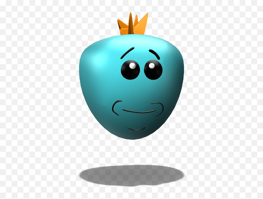 Mr Meeseeks - 3d Design By Nathancraig411 Sep 3 2017 Smiley Png,Mr Meeseeks Png