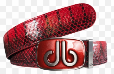 Red Snakeskin Leather Belt With Buckle - Druh Belts Png,Belt Buckle Png