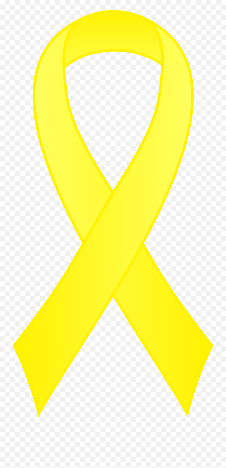 Yellow Awareness Ribbon Clipart - Acute Lymphoblastic Graphic Design Png,Yellow Ribbon Png