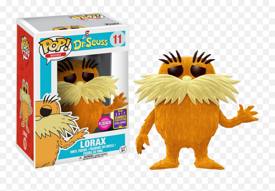 Dr Seuss Lorax Flocked Funko Pop Vinyl Figure 2017 - Antioquia La Mas Educada Png,Lorax Png