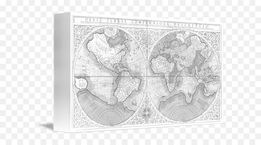 Black And White World Map By Alleycatshirts Zazzle - Drawing Png,World Map Black And White Png