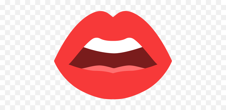 Open Mouth Lips Flat - Transparent Png U0026 Svg Vector File Clip Art,Lips Png Transparent