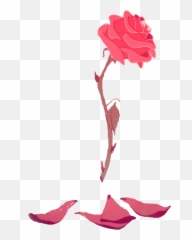 Transparent Backgrounds Tumblr Falling Petals Gif - Beauty And The Beast Rose Gif png