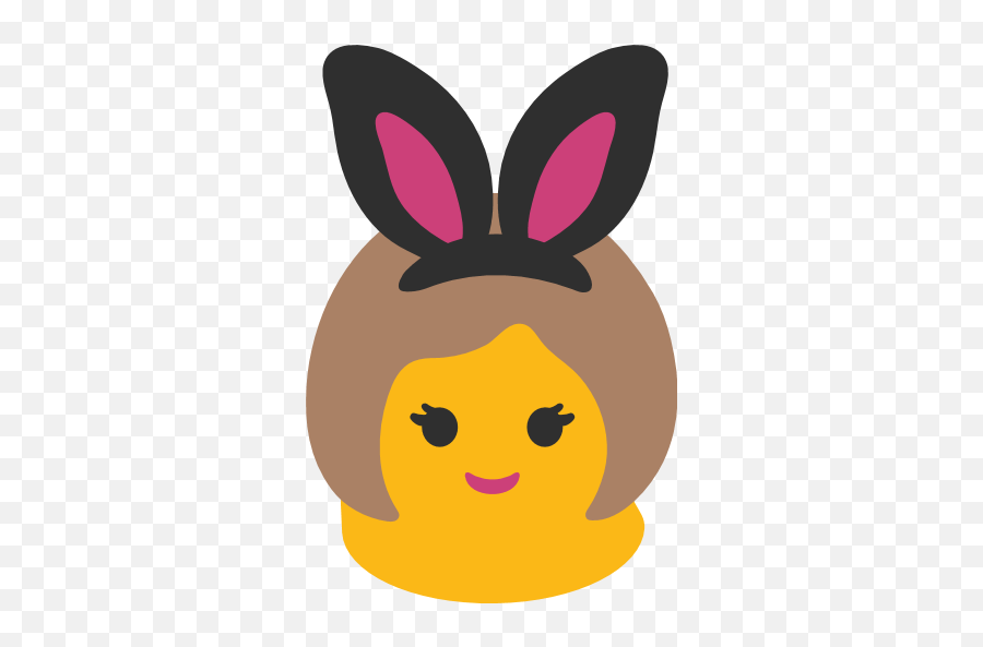 Woman With Bunny Ears Emoji For Facebook Email U0026 Sms Id - Girl With Bunny Ears Emoji Png,Bunny Ears Png