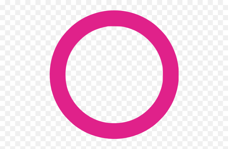 Barbie Pink Circle Outline Icon - Free Barbie Pink Shape Icons Purple Circle Outline Transparent Png,Barbie Png
