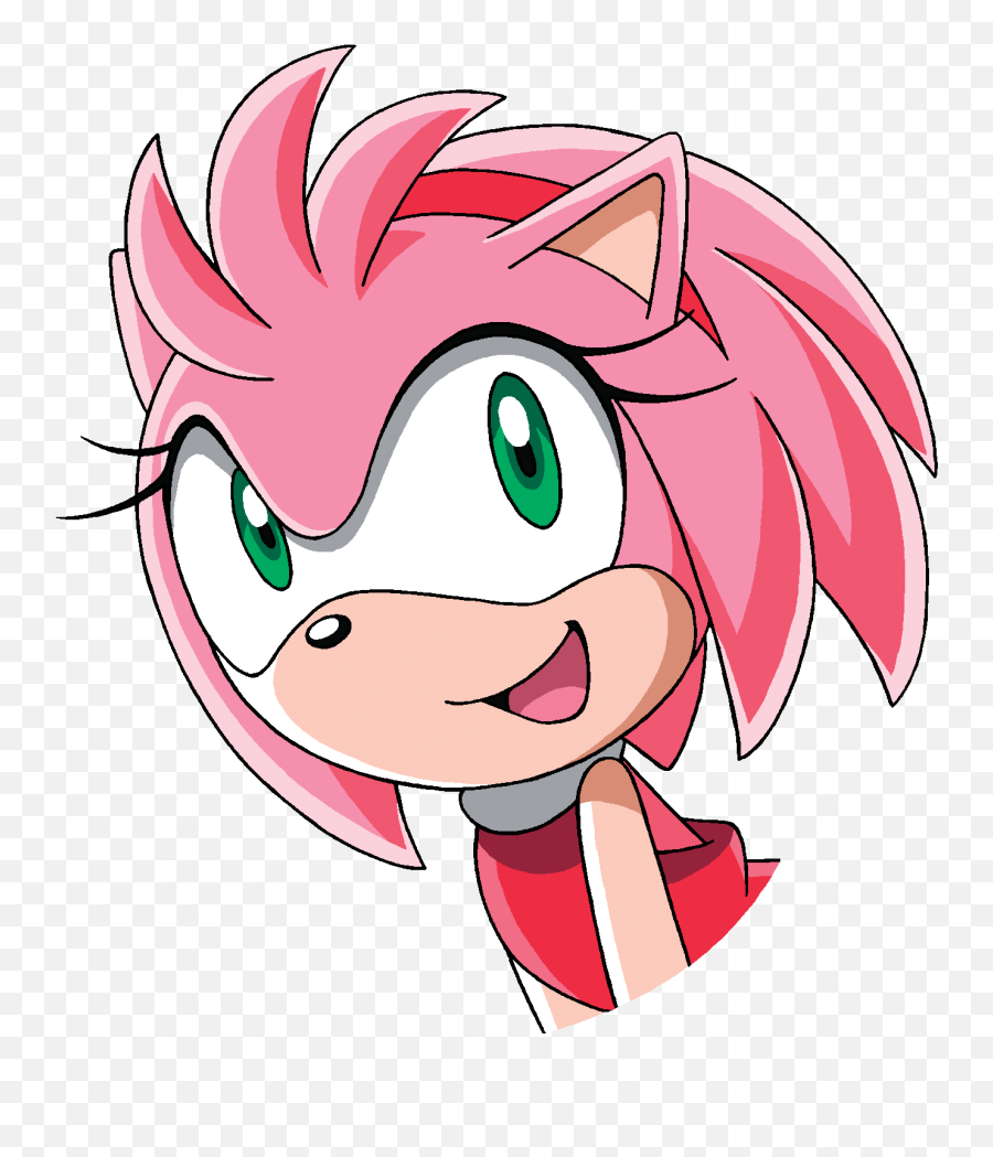 Download Hd Sonic X Happy - Sonic X Amy Happy Png,Amy Rose Png