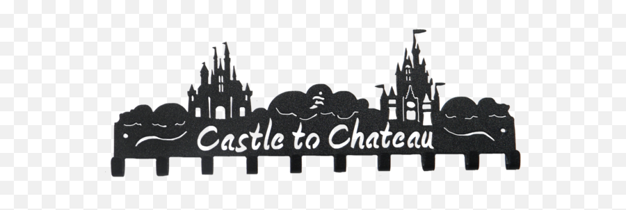 Castle To Chateau - Medal Hanger Walt Disney World Marathon Png,Disneyland Castle Png