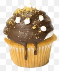 Download Hd Su0027mores Cupcake - Cupcake Transparent Png Image Cupcake,Smores Png