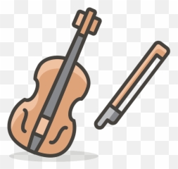 Violin Emoji Clipart - Dibujo Animado De Un Violín Png,Violin Transparent
