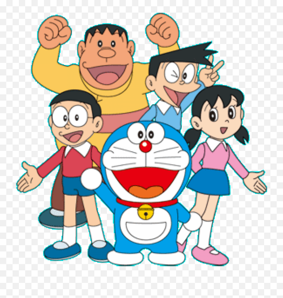 Download Hd Doraemon In Hindi O Friends - Drawing Of Doraemon And Friends  Png,Doraemon Png - free transparent png images 