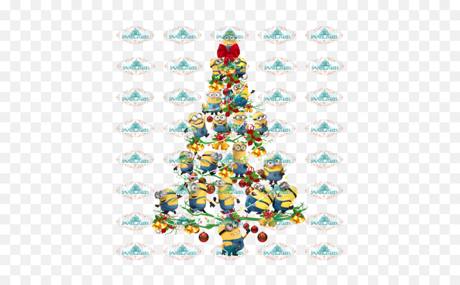 Cartoon - Minion Christmas Tree Png,Charlie Brown Christmas Tree Png