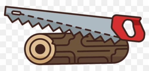 Lumberjack Saw Single Heavy Icon - Transparent PNG u0026 SVG Horizontal