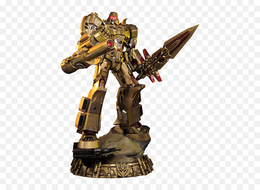 Transformers Megatron Gold Edition - Transformers Generation Prime 1 Studio Megatron Gold Png,Megatron Logo