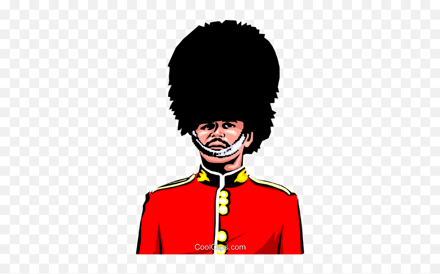 British Guard With Bearskin Hat Royalty Free Vector Clip Art - British Guards Clip Art Png,Guard Png
