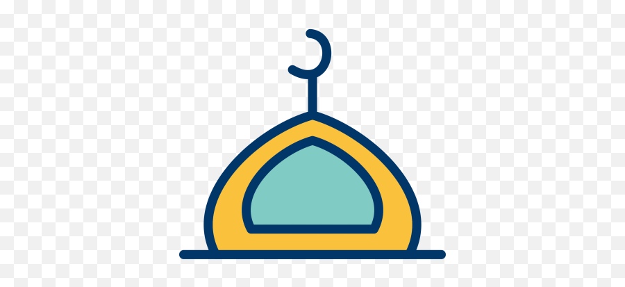 Mosque Icon Of Colored Outline Style - Islamic Icon Png,Belief Icon