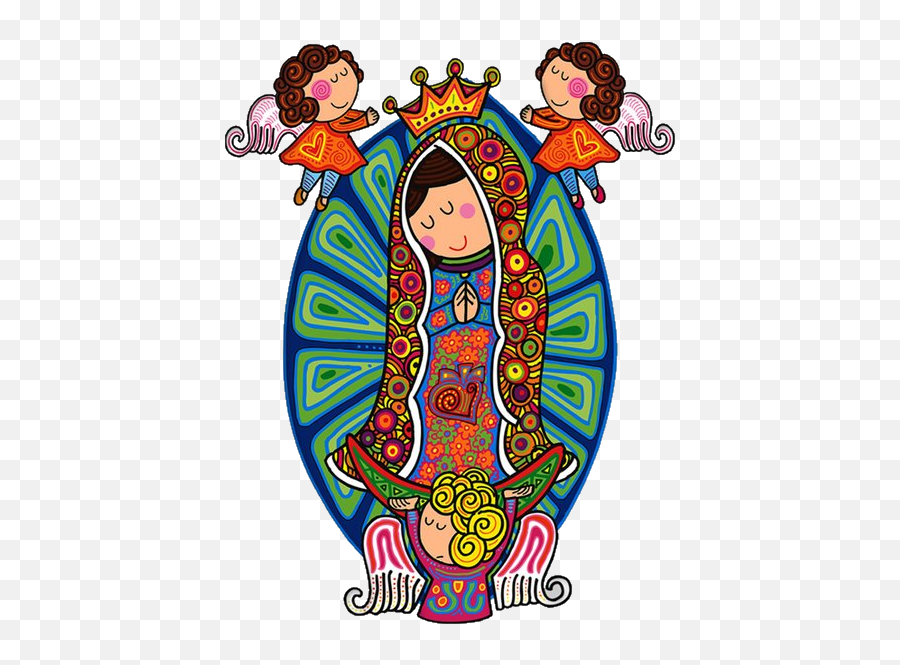 Virgen De Guadalupe - Guadalupe Virgin Mary Cartoon Virgen De Guadaluope Png,Virgin Mary Png