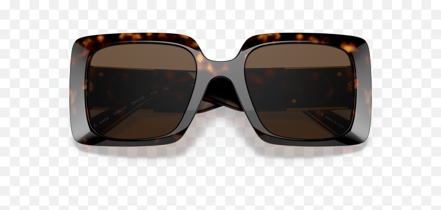 Versace Ve4405 54 Dark Brown U0026 Havana Sunglasses Sunglass Png Fashion Icon With Big Glasses