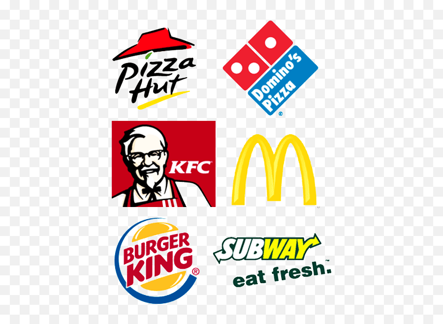 Restaurant Logos - Kfc Mcdonalds Burger King Png,Restaurant Logos
