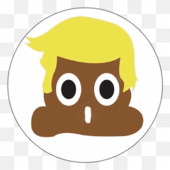 Trump Poop Emoji Button - Poop Emoji Png,Shit Emoji Png