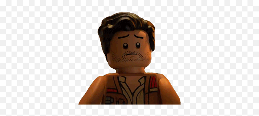 Scared Poe Dameron Sticker - Scared Poe Dameron Lego Star Fictional Character Png,Lego Star Wars Character Icon