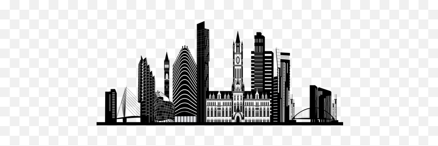 Manchester Skyline Silhouette - Transparent Png U0026 Svg Vector Manchester Silhouette,City Png