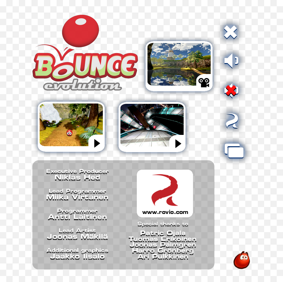 Mobile - Bounce Evolution Menu Credits U0026 Game Icon The Bounce Tales Logo Png,Mobile Game Icon