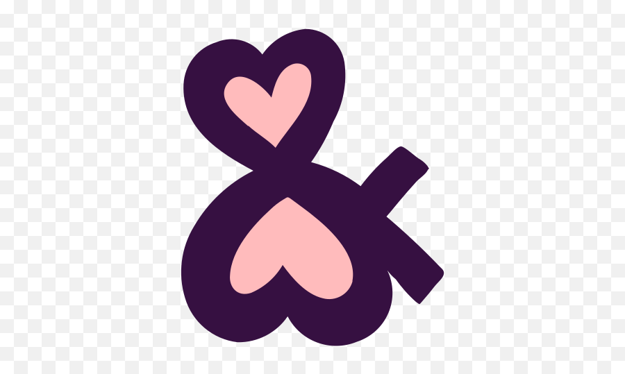 Ampersand And Heart Romantic Sign Together Free Icon - Und Zeichen Mit Herz Png,Combined Icon