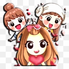 Cute Korean Stickers Png 3 Image - Stiker Cute Girls Whatsapp,Cute Stickers Png