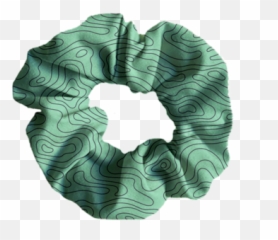 Topographical Scrunchie - Scarf Png,Scrunchie Png