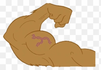 Cartoon Muscle Arm Transparent Png