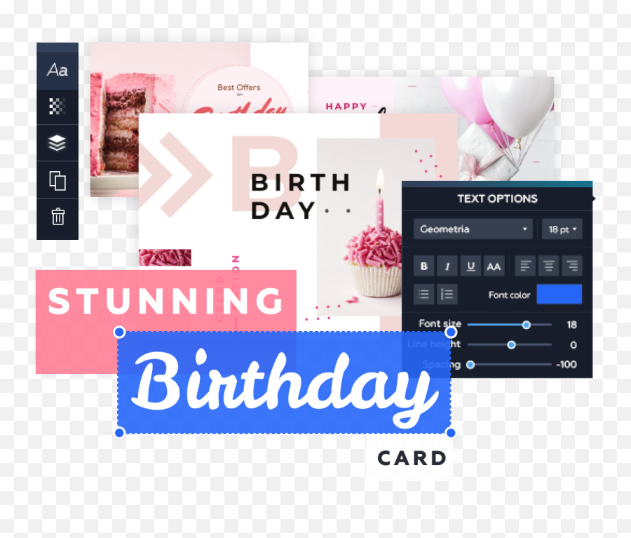 Birthday Card Maker U2014 Create Custom Bday Cards Online Free - Screenshot Png,Credit Card Transparent Background