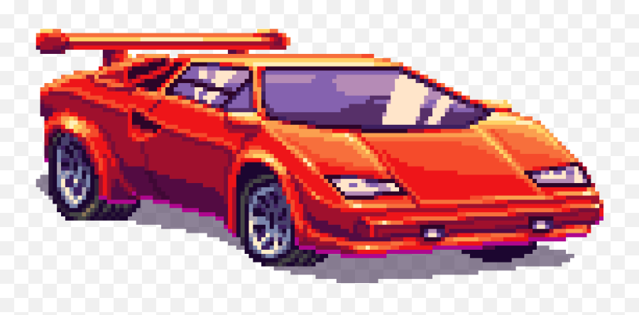 Penetrator Gt Red Front - 8 Bit Car Png,Front Of Car Png