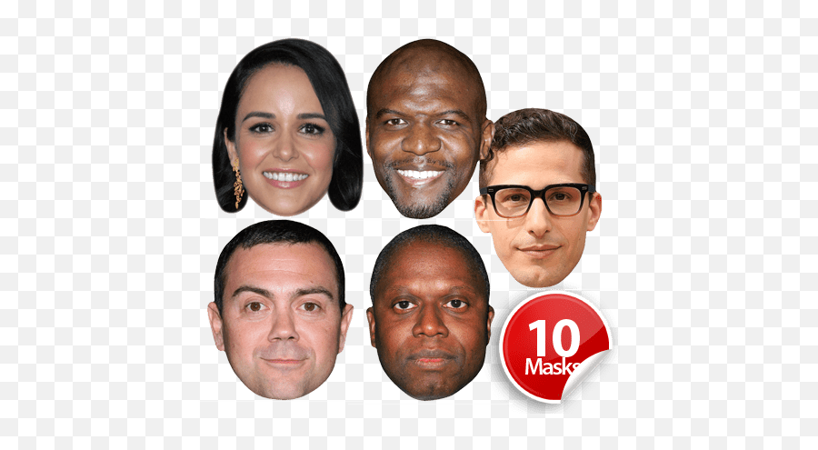 Brooklyn Nine - Nine Mask Pack Joe Lo Truglio Png,Terry Crews Png