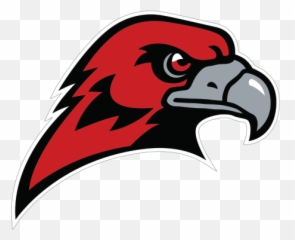 Printed Vinyl Red Eagle Head - png